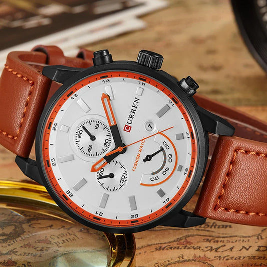 Curren Herren Uhr – Edelstahl-Quarzuhr mit Chronograph – Ansicht 2