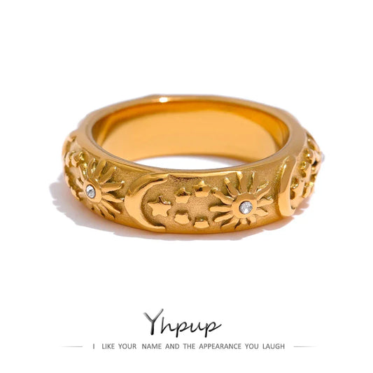 Ring mit Mond, mit Stern – Ansicht 1