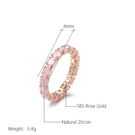 Ring roségold-beschichtet, aus Kupfer – Ansicht 2