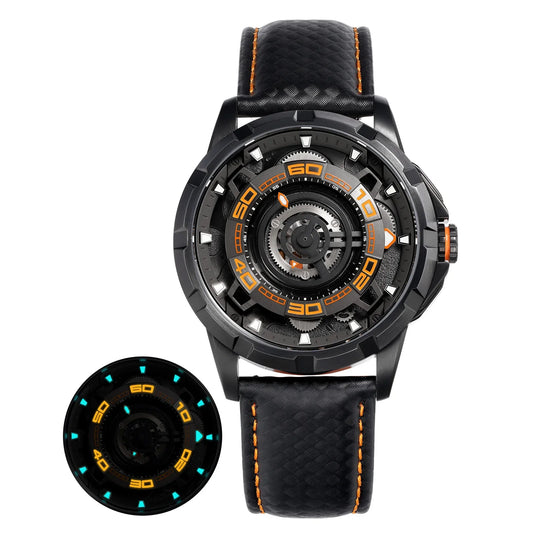 BERNY Herren Uhr – Mechanische Skelettuhr mit Saphirglas – Ansicht 1