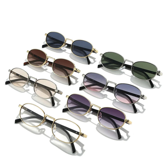 Sonnenbrille UV400-Schutz, Rahmen aus Metalllegierung – Ansicht 2