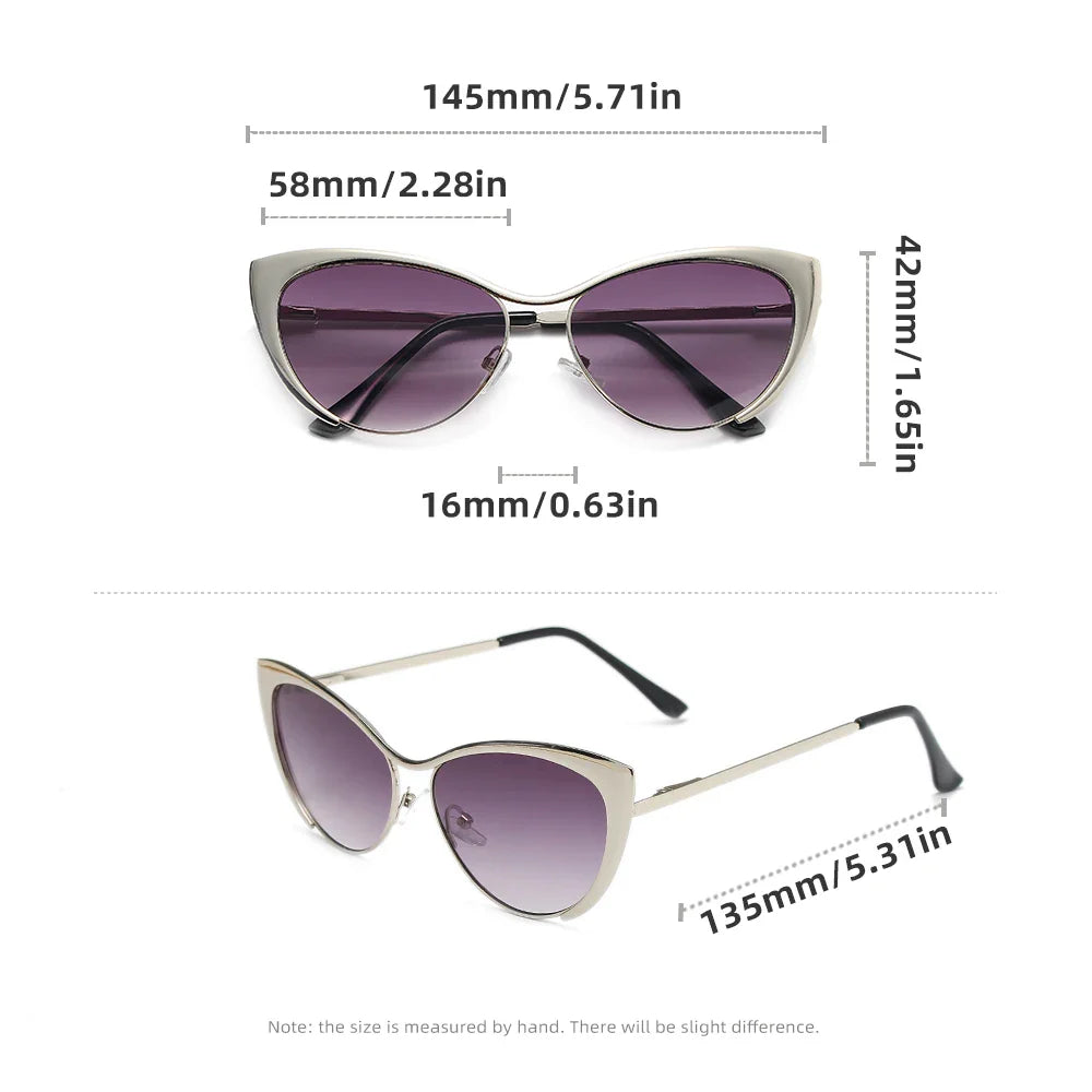 Elegante Sonnenbrille Metall UV400 – Ansicht 2