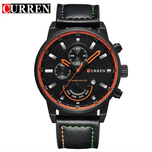 Curren Herren Uhr – Edelstahl-Quarzuhr mit Chronograph – Ansicht 1