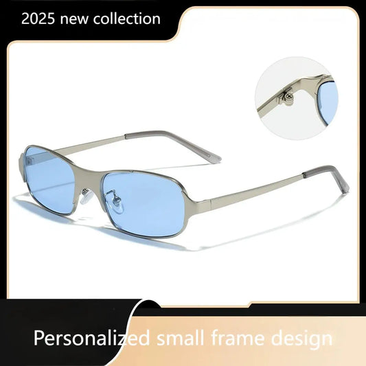 Sonnenbrille UV400-Schutz, Rahmen aus Edelstahl – Ansicht 1