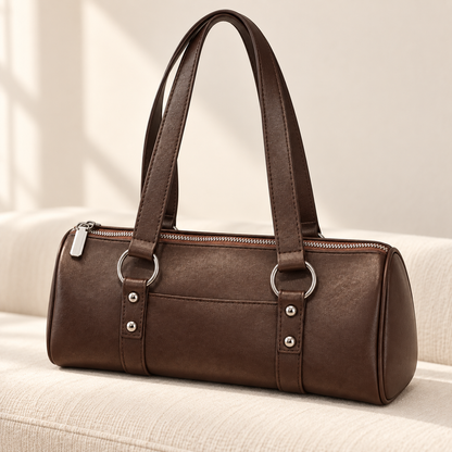 Schultertasche mit Ringdetail