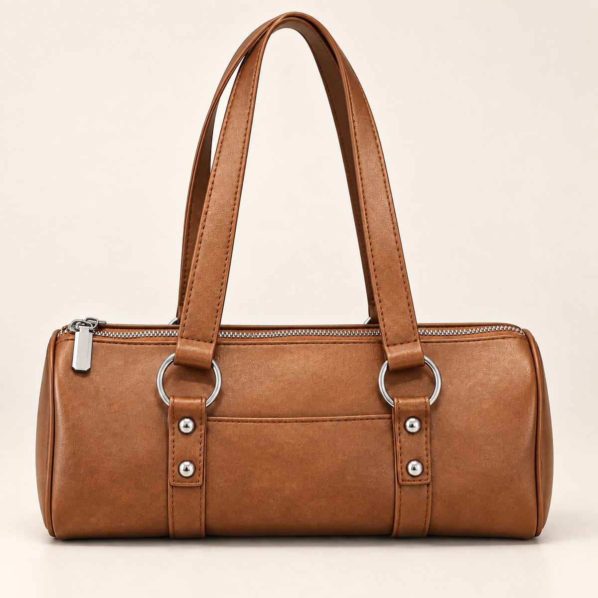 Schultertasche mit Ringdetail