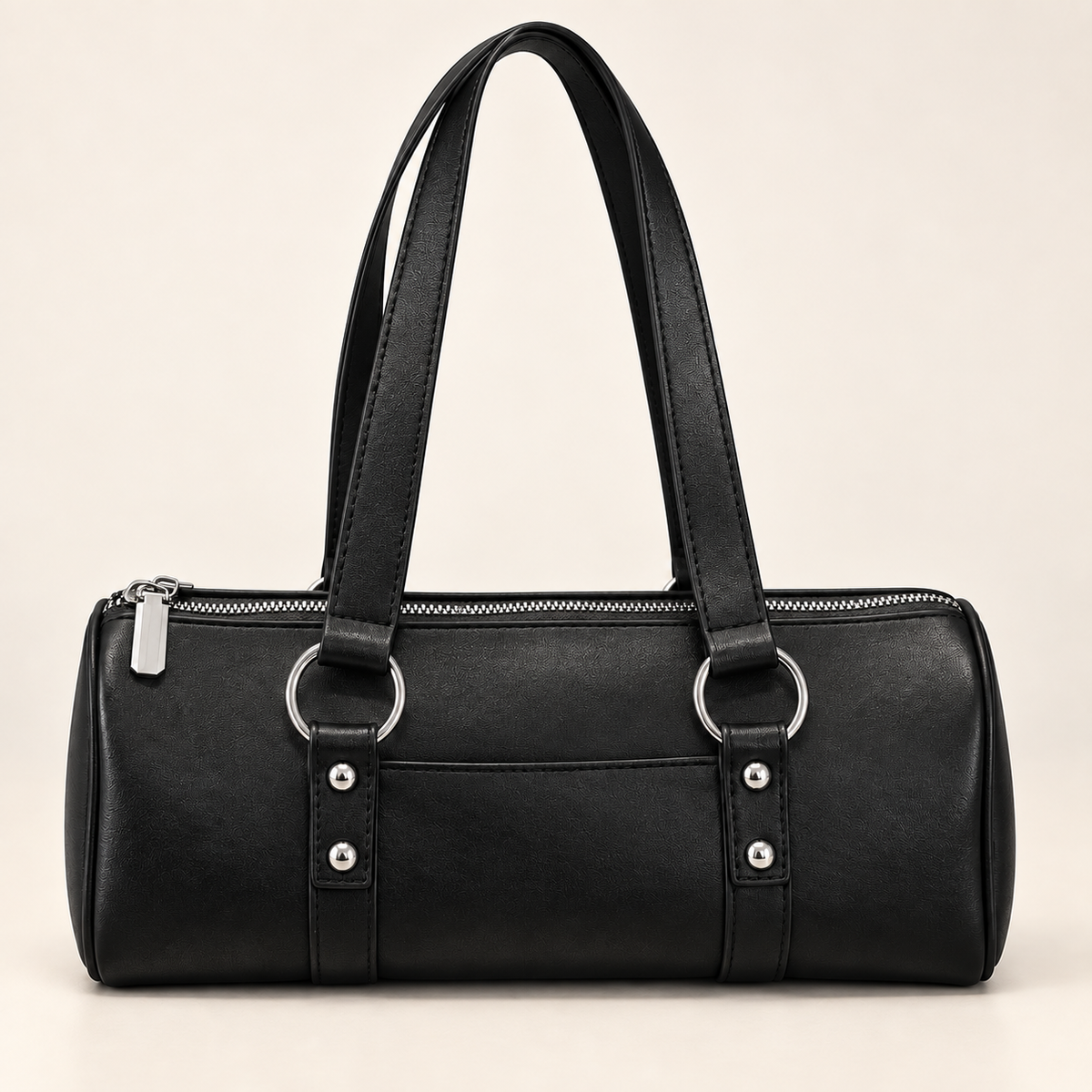 Schultertasche mit Ringdetail