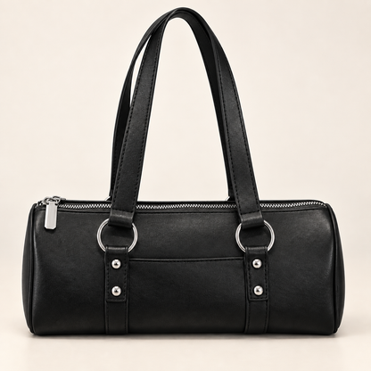 Schultertasche mit Ringdetail